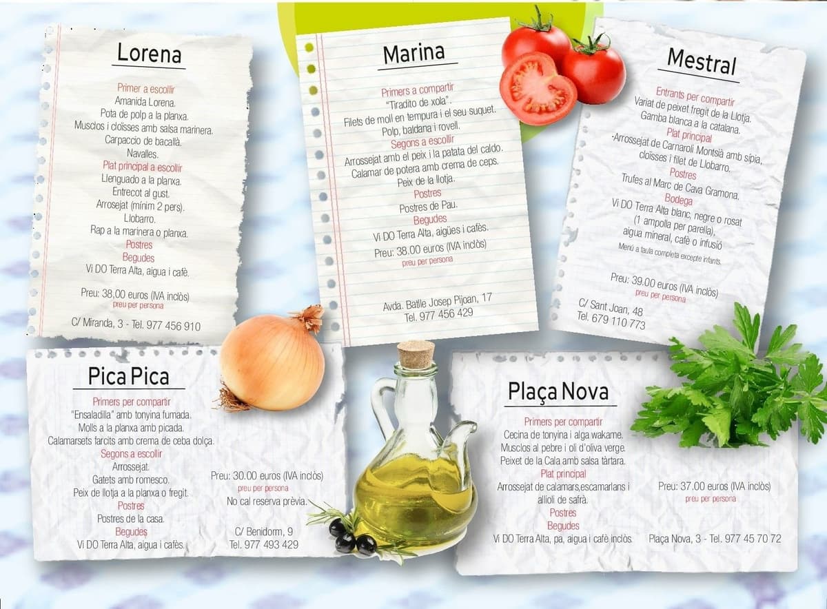 Gastronomic week  for "l'Arrossejat" from L'Ametlla de Mar's Fish Auction
