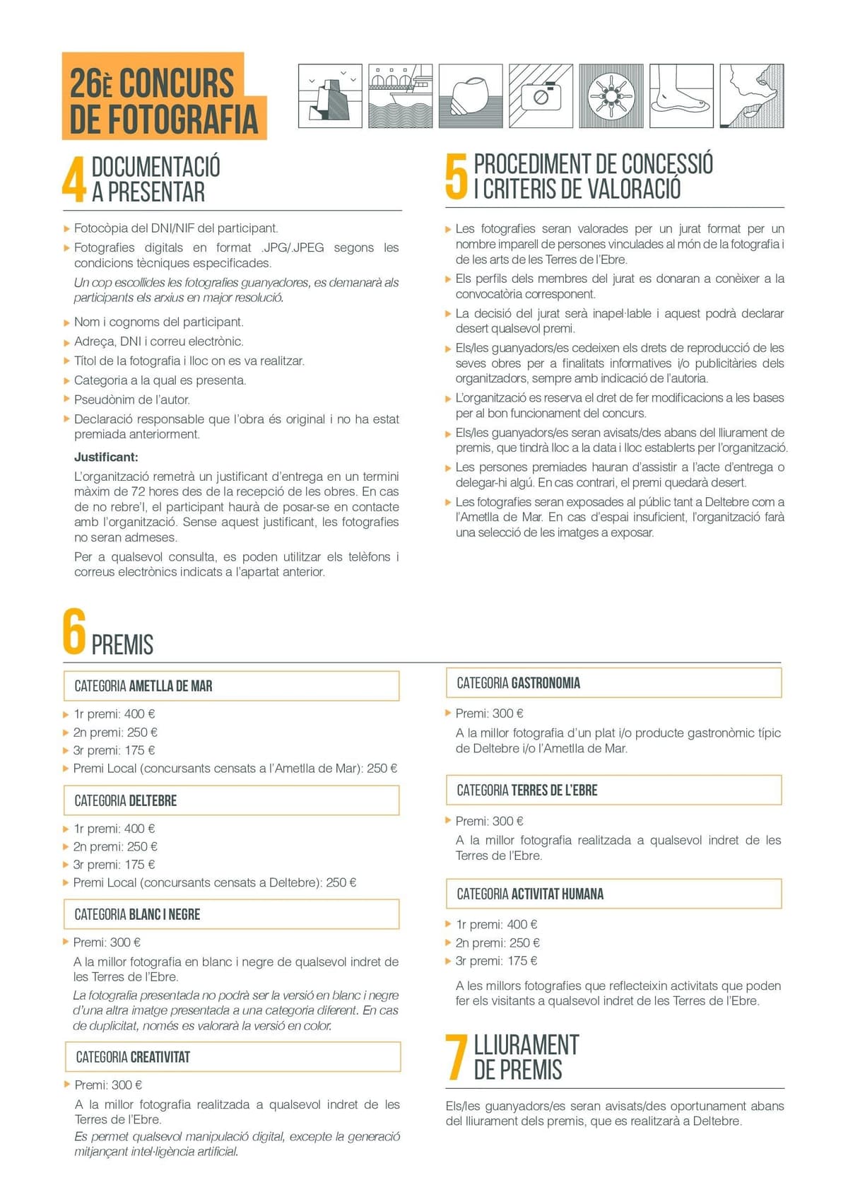 Concurso de Fotografía de las "Terres de l'Ebre"