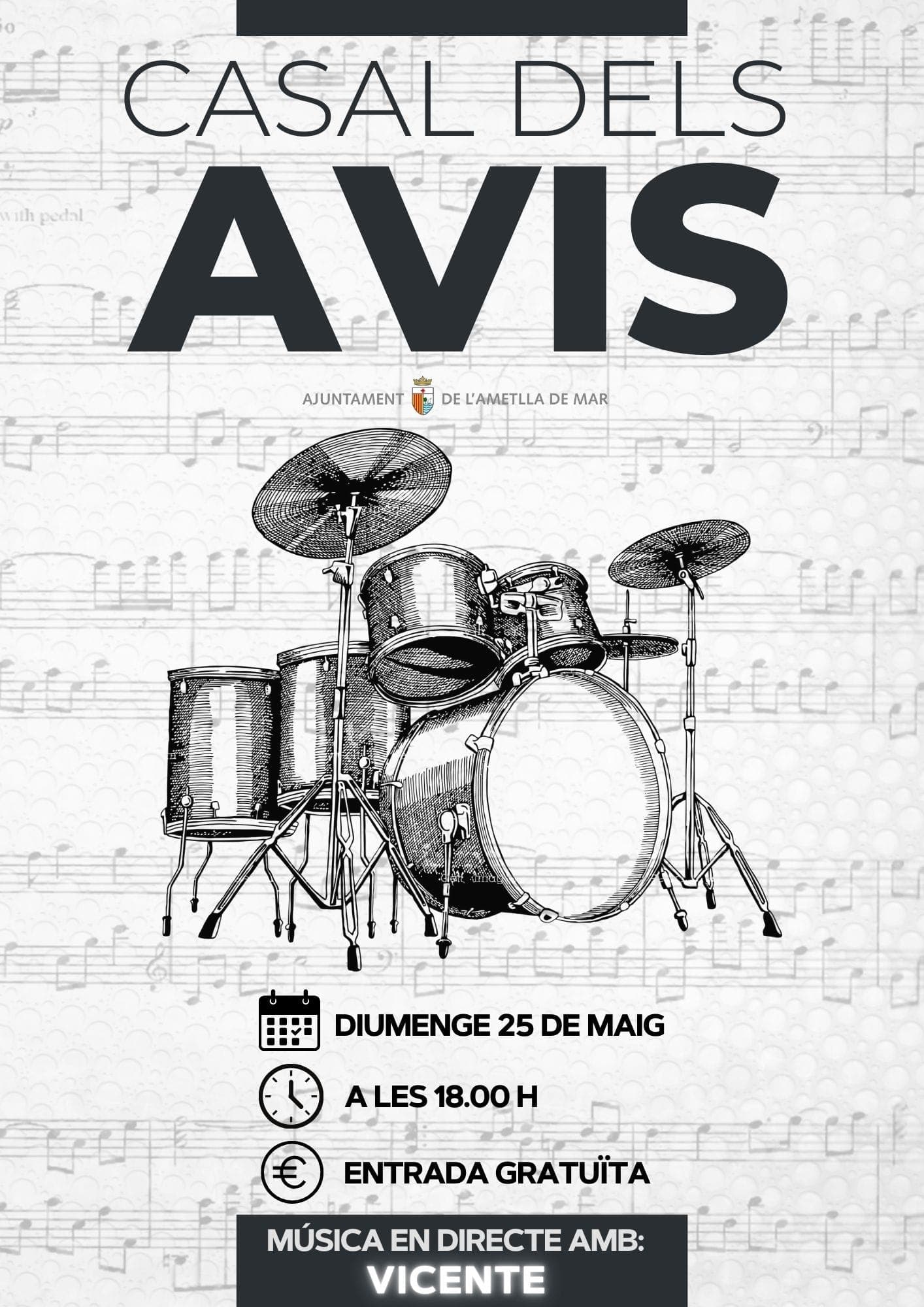 "Casal dels Avis" : Música en directo con Vicente