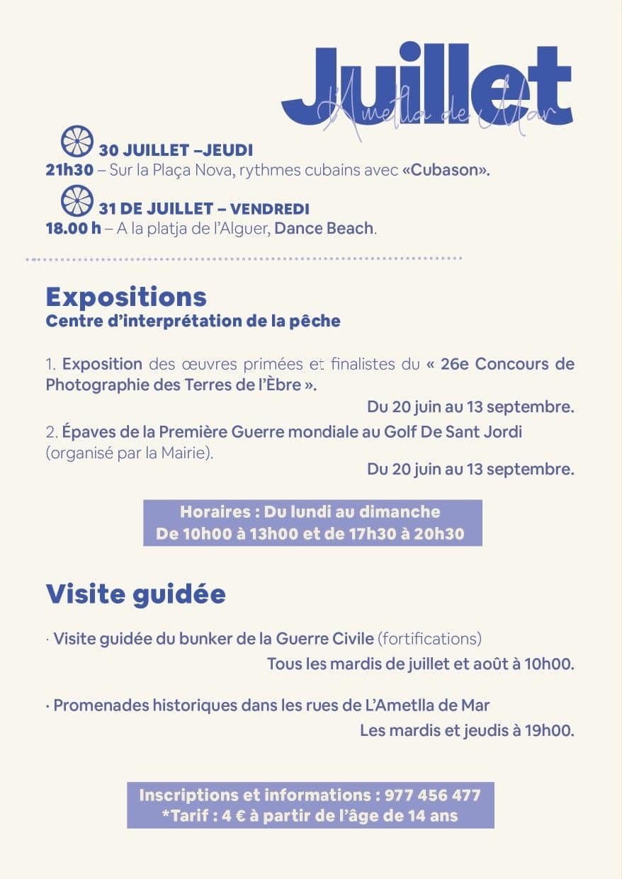 Événements Juillet