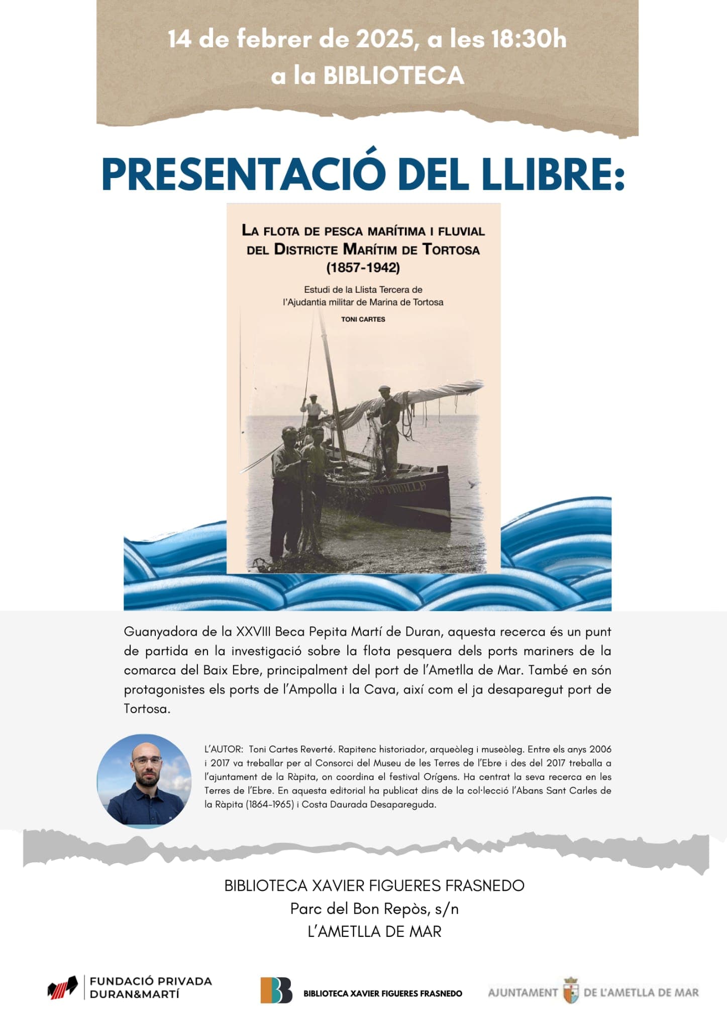 Presentación del libro "La flota de pesca marítima i fluvial del districte marítim de Tortosa (1857 - 1942)"