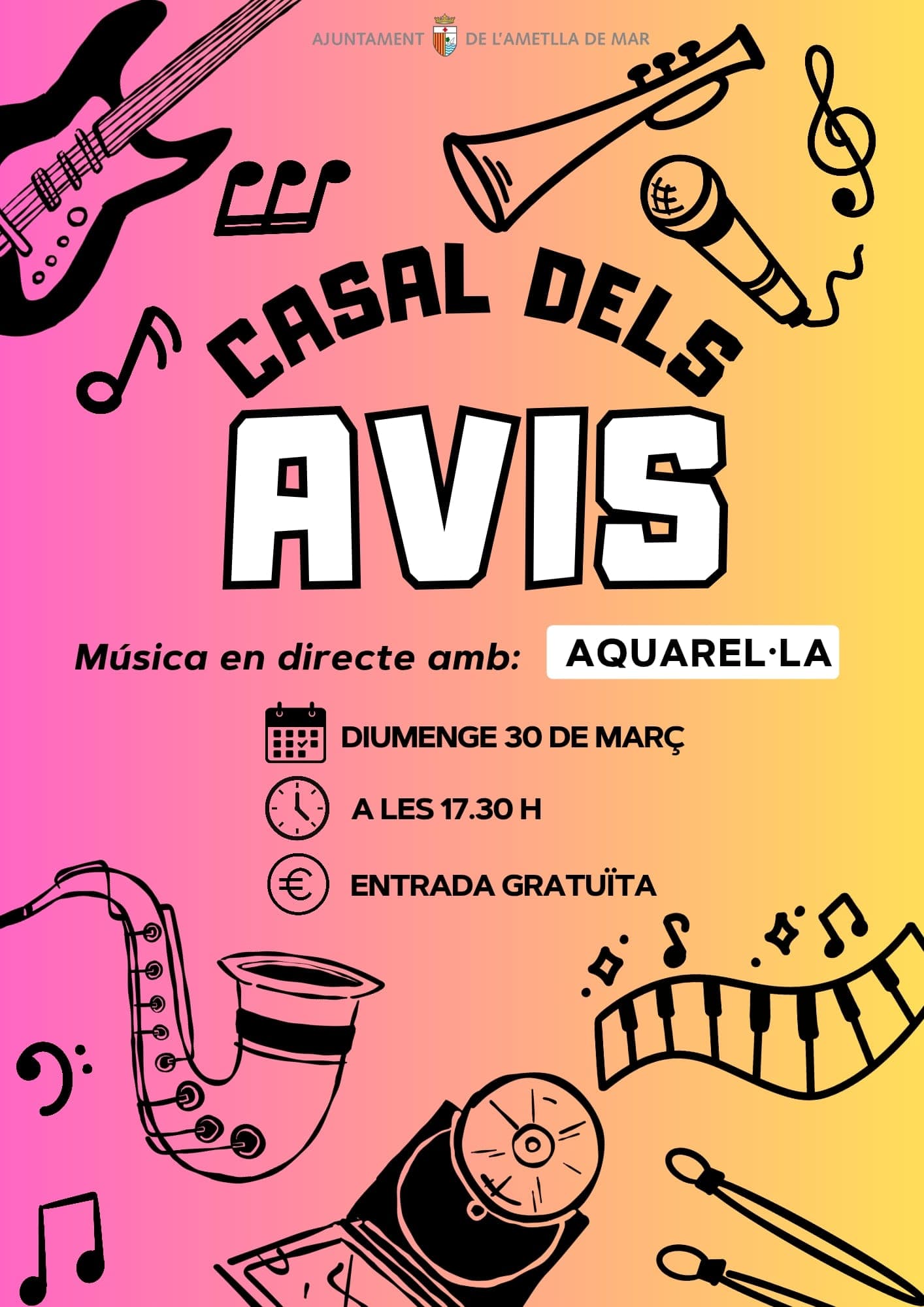 "Casal dels Avis" - Musique en direct avec: Aquarel.la