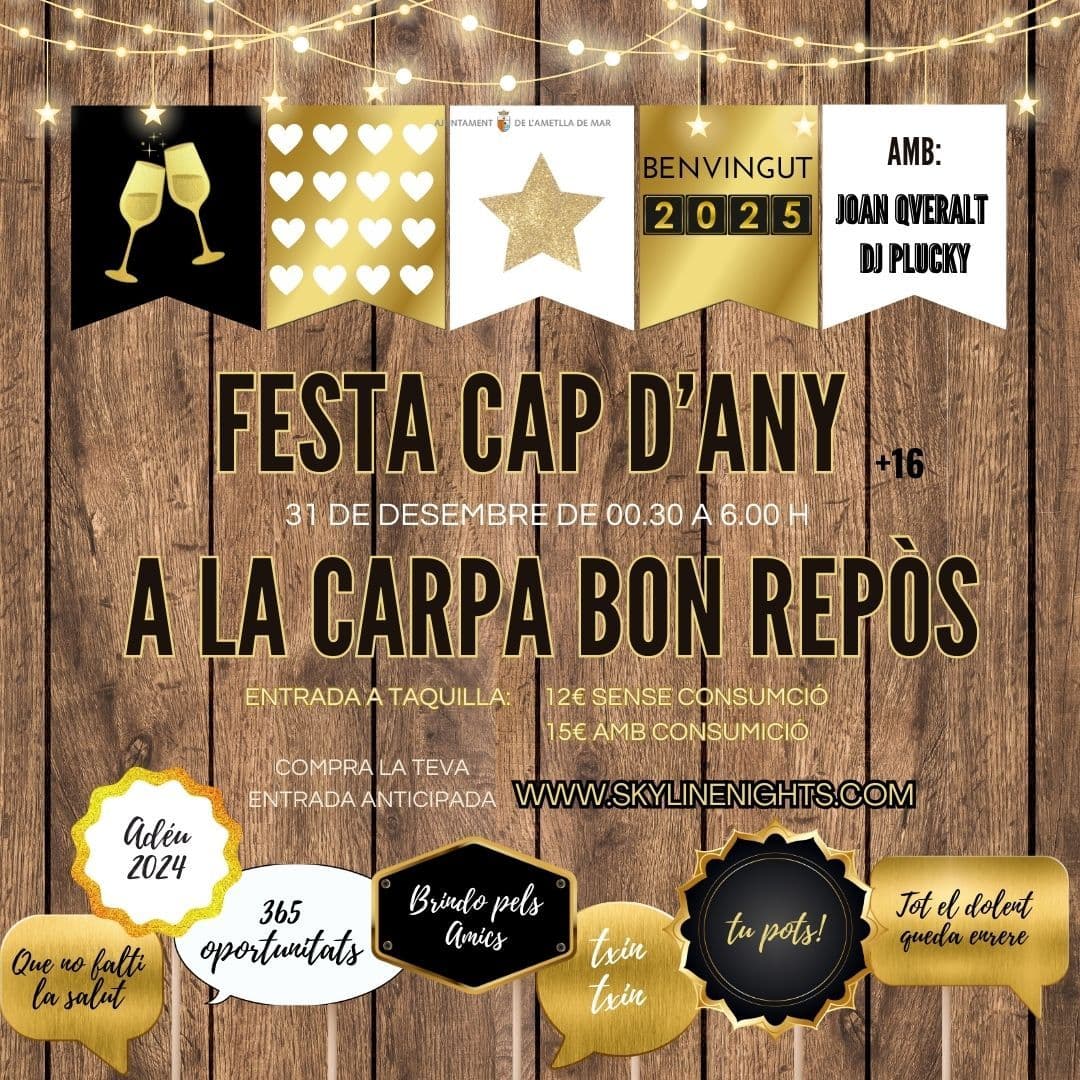 Fiesta de fin de año a la carpa del Bon Repòs