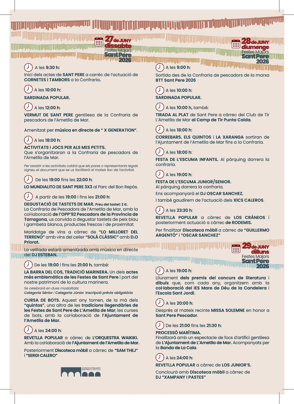 Festes Majors Sant Pere 2026