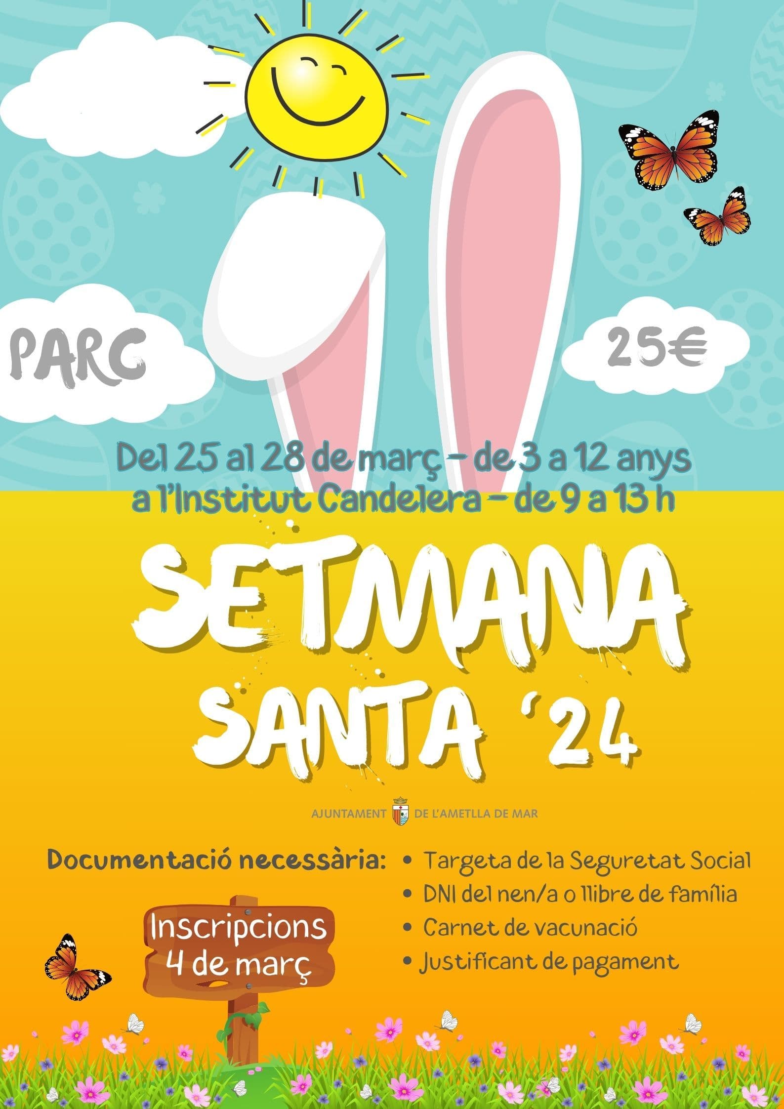 Inscripcions Parc de Setmana Santa