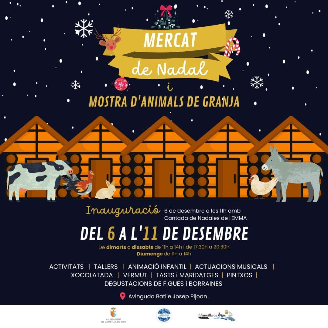 Mercado de Navidad y Muestra de animales de granja