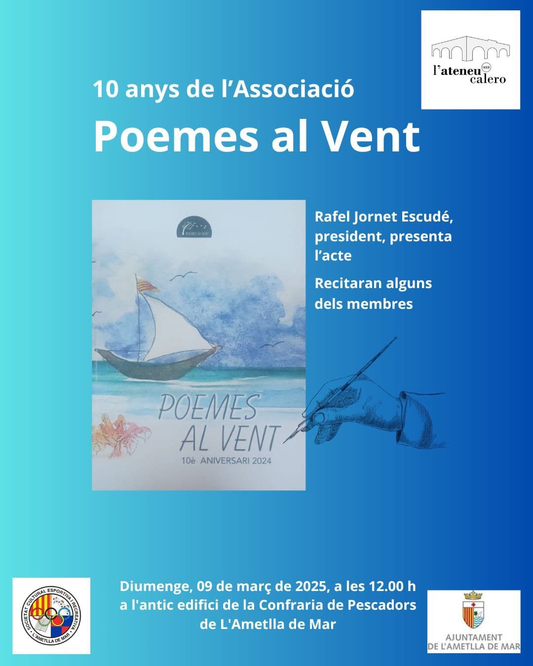 "L'Ateneu Calero" - 10 ans d'association: Poèmes au Vent