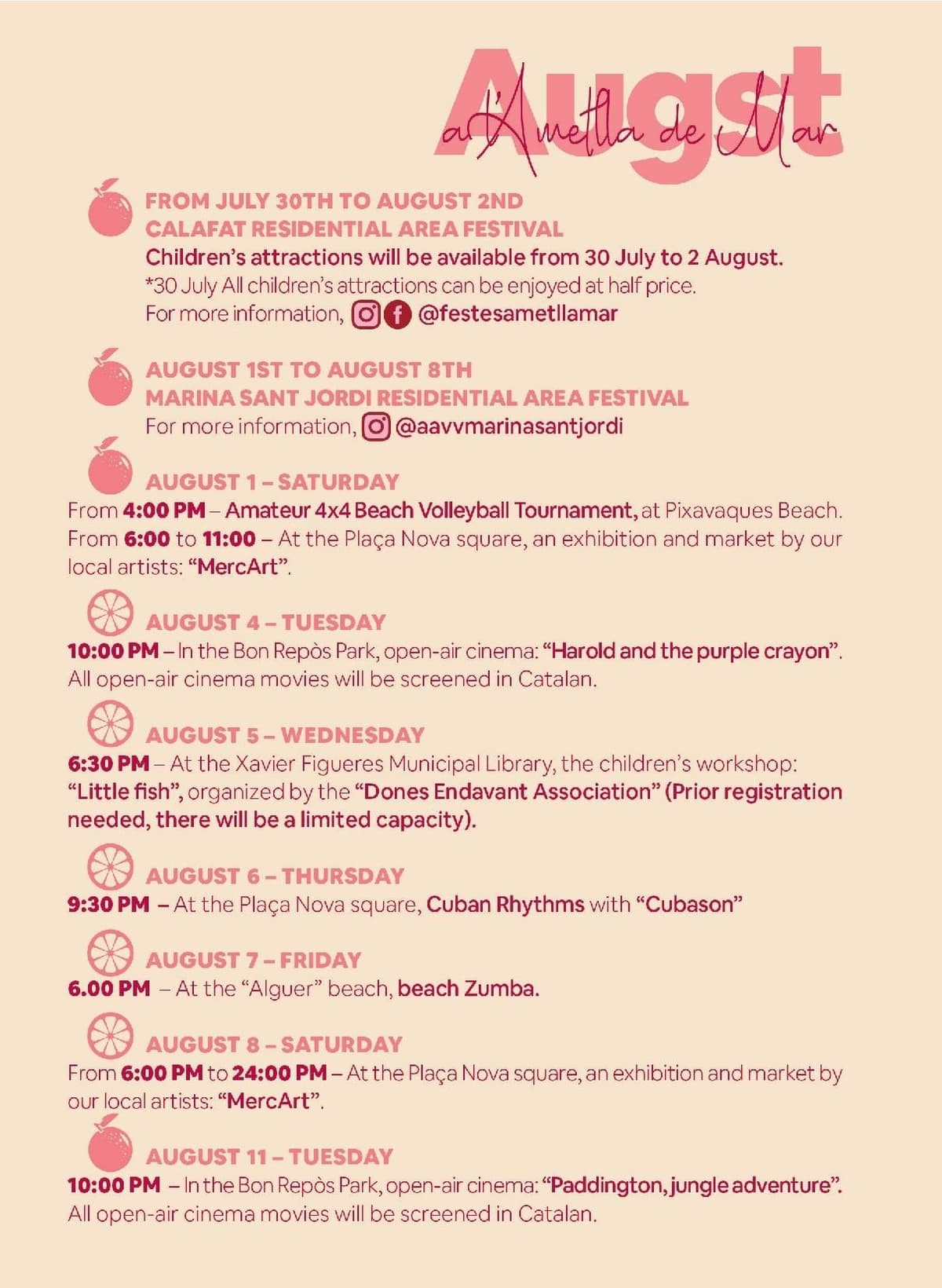 August Events 2026