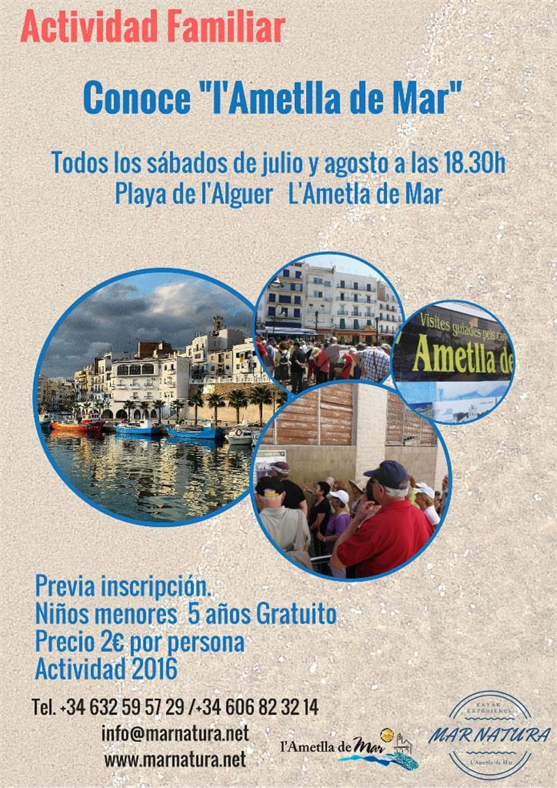 Activitat familiar: Coneix l’Ametlla de Mar