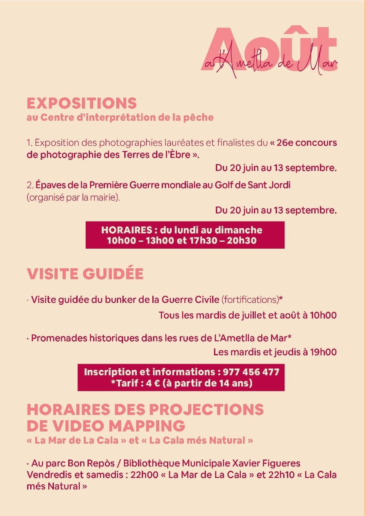 Événements Août 2026