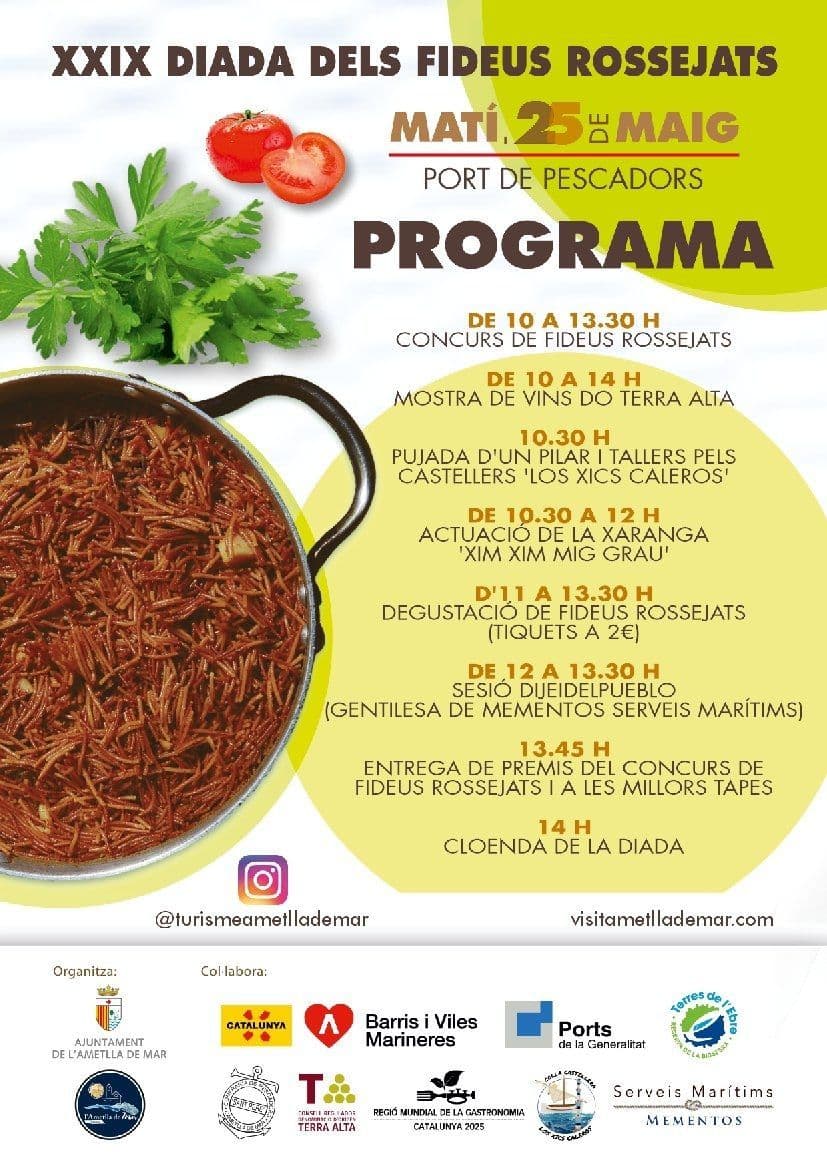 Jornadas gastronómicas de los "fideus rossejats" de la Cala