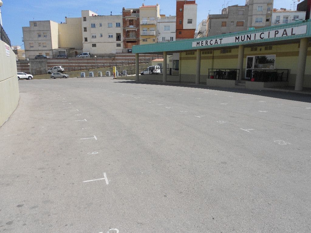 Zona de aparcamiento del Mercado